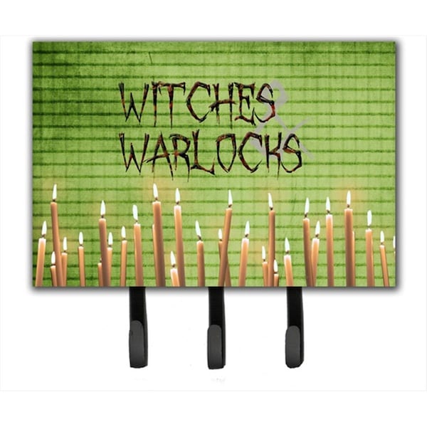 Carolines Treasures 6 x 9 In. Witches and Warlocks Halloween Leash or Key Holder SB3011TH68 - main